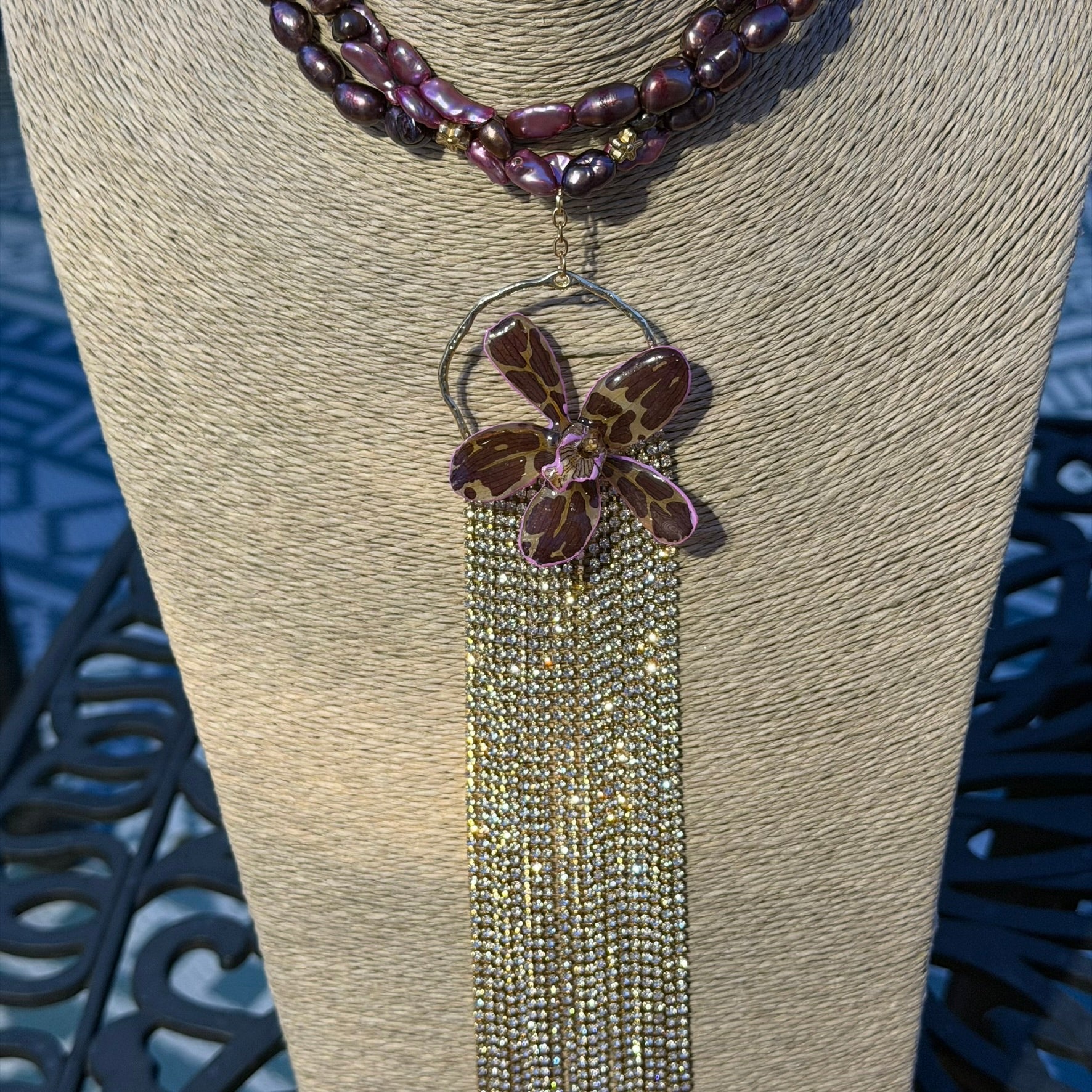 Midnight Orchid Necklace