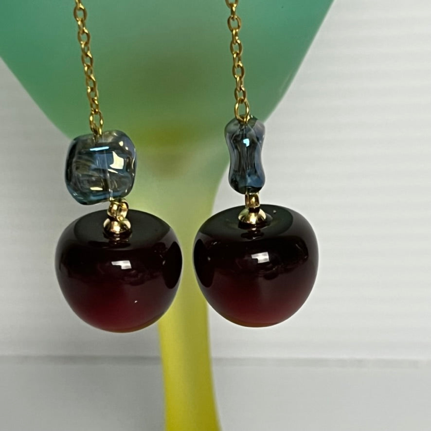 Cherry Kiss Drop Earrings