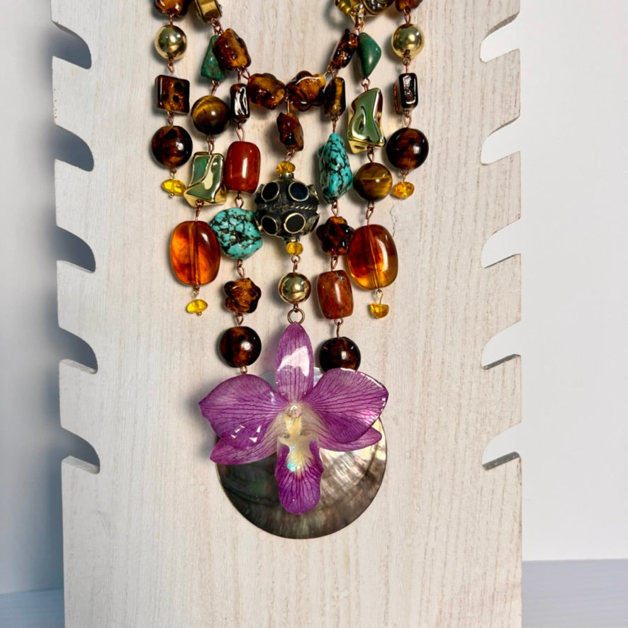 Orquídea Nómada del Mar Necklace