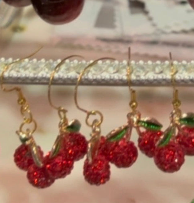 Misc Mini Cherry earrings - Convention Center