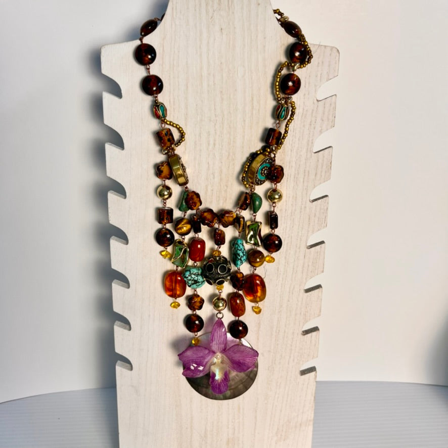 Orquídea Nómada del Mar Necklace