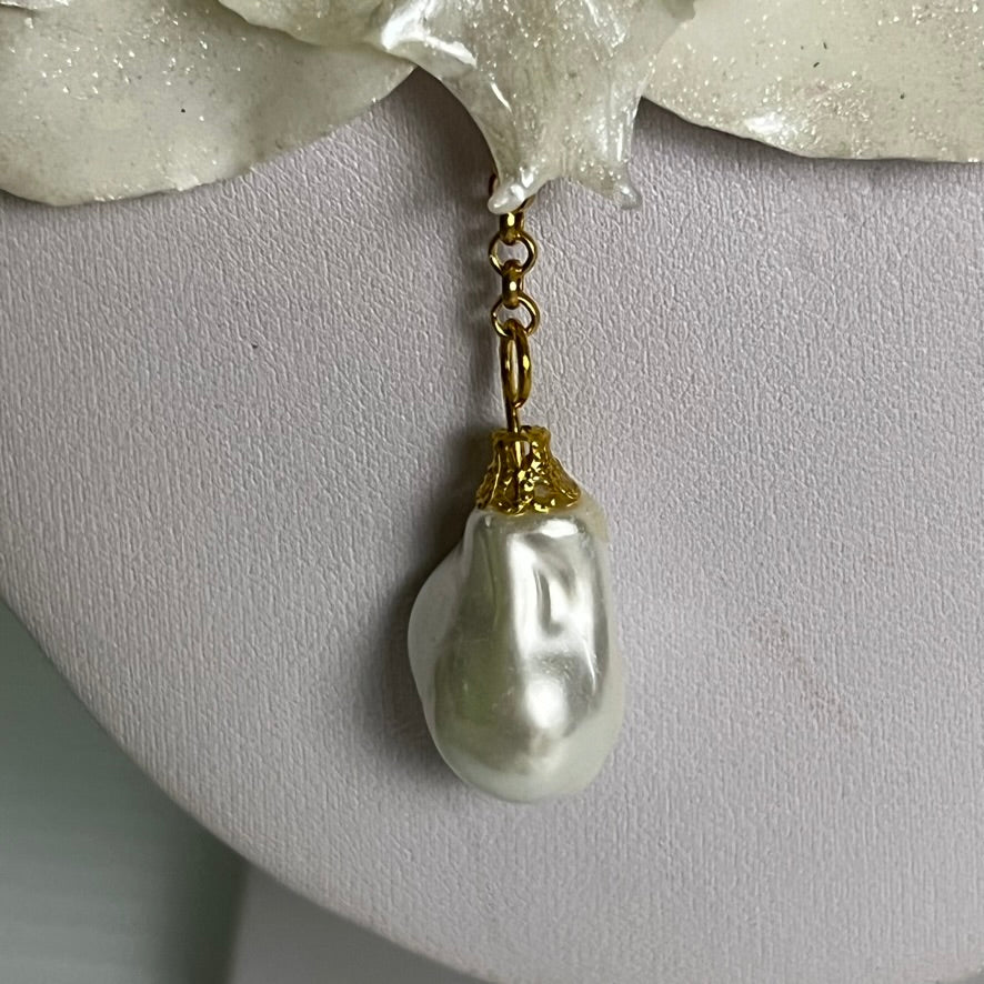 Ivory Bloom Orchid Necklace Set