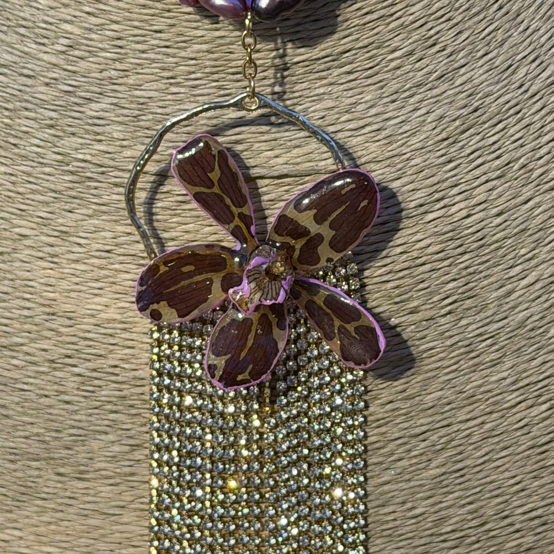 Midnight Orchid Necklace