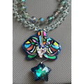 Cosmic Whimsical Orchid Necklace