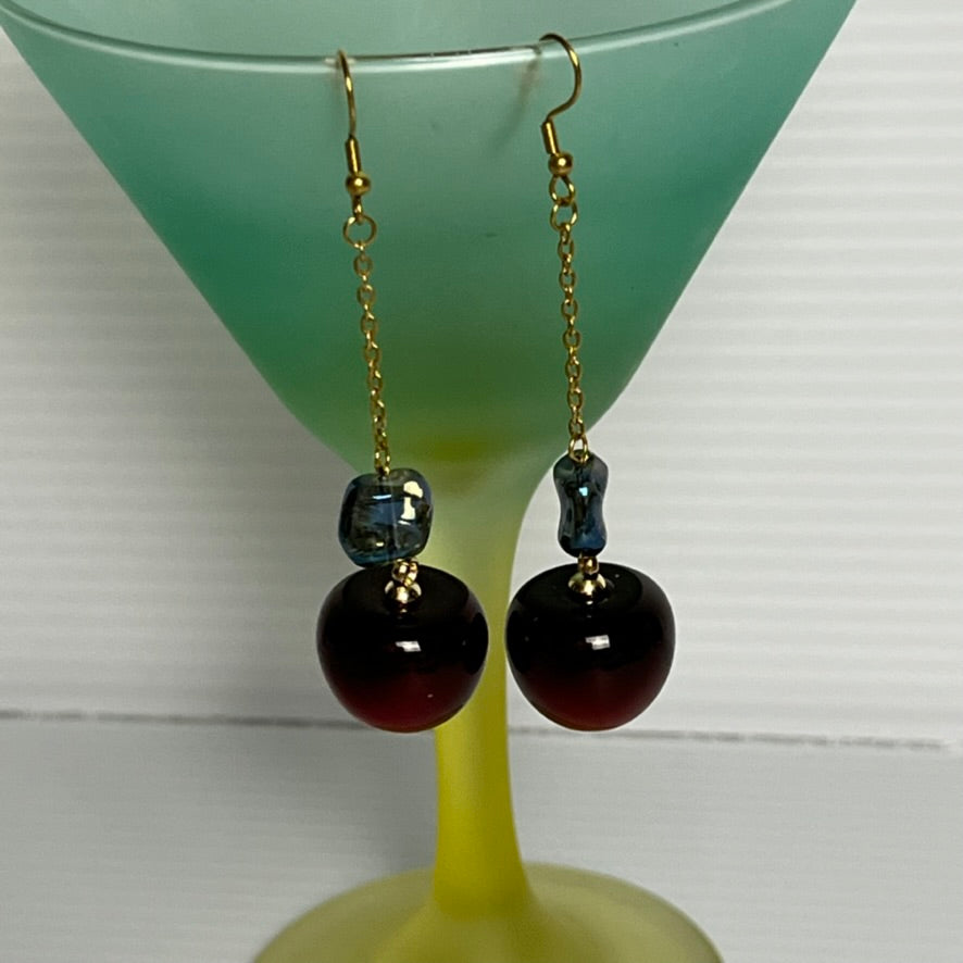 Cherry Kiss Drop Earrings